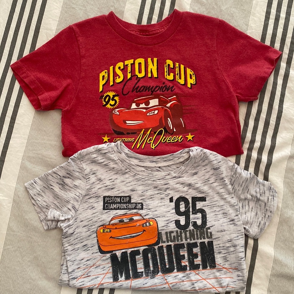Disney Pixar Cars Lightening McQueen Shirts 4T